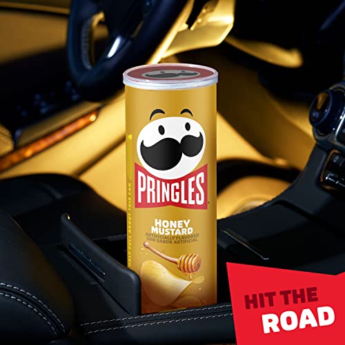 Pringles Potato Crisps Chips, Lunch Snacks, Snacks On The Go, Honey Mustard, 5.5oz Can (1 Can) - Thumbnail 7