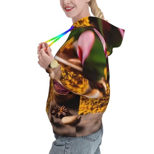 Sweat à capuche femme avec épices pull ajusté idéal pour vos sorties urbaines