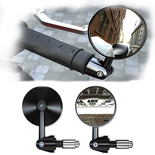 Espejos Retrovisores de Aluminio para Manillar YAMAHA YS 125 y HONDA CB 2