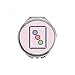 Mahjong Circle Dots 3 Tile Pattern Hand Compact Mirror Round Portable Pocket Glass