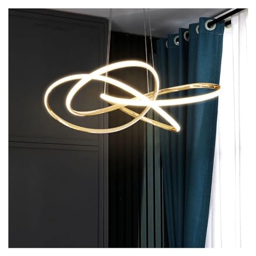 Lustre plafonnier LED moderne avec lampes suspendues au design géométrique pour salon - 4