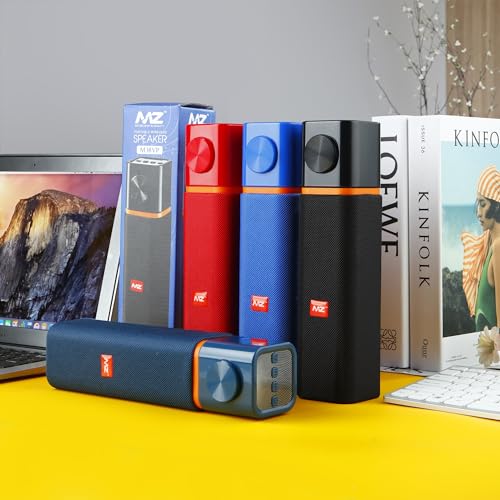 Image of MZ M38VP Portable Bluetooth Speaker - Dark Blue | High Bass 10W Bluetooth Speaker | Experience Deep Sound | Immersive Sound Quality