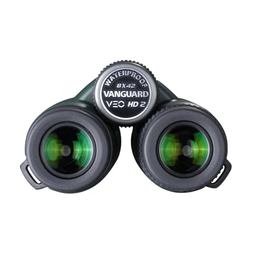 Image of Vanguard VEO HD2 8X42 Binocular (8420) I Composite Carbon Fibre Material, Hoya (ED) Glasses, Waterproof and Fog Proof I Neck Strap I Soft Bag, Black