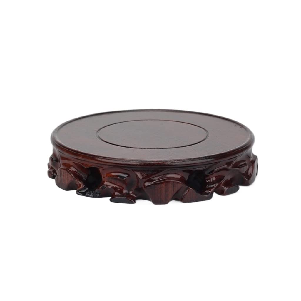 MPOPO Bonsai Pedestal Indoor Flower Pot Stand Display Living Room Jade Teapot Wooden Vase Base Plant Vase Display Stands Pedestal Base(S)