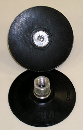 3M 3M-83242 Rubber Roloc Back-Up Pad Size - 4, Hardness - Medium