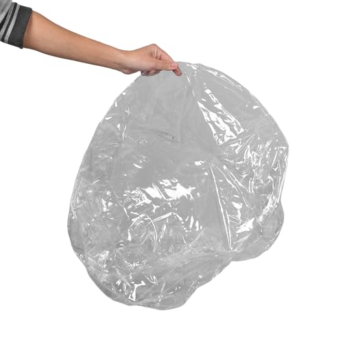 Funda cremallera asiento infantil BESTYASH puff transparente redondo 6