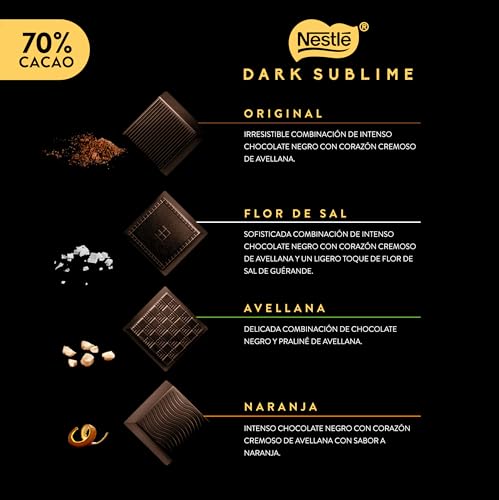 NESTLÉ DARK bombones chocolate negro estuche 143g