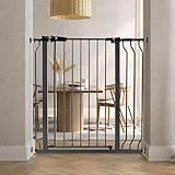 BalanceFrom Easy Walk-Thru Safety Gate for Doorways and Stairways with Auto-Close/Hold-Open Features, 36-Inch Tall, Fits 29.1 - 38.5 Inch Openings, Graphite