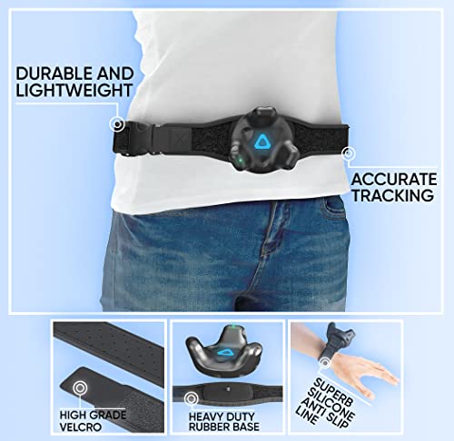 Image of 1 Waist Belt & 2 Hand Straps for VR Trackers (Tackers Not Incl)