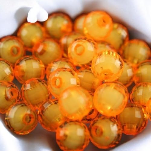 8Mm 10Mm 12Mm Color Round Ball Loose Spacer Beads Sew On Acrylic Beads Diy Beaded Braided Beads Jewelry Making Toys - (Color: Color 45 / Size: 100Pcs 10Mm)