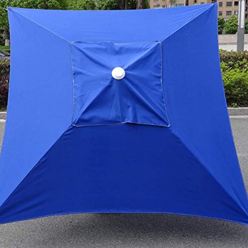 Parasol rectangular resistente UV con facil apertura CLSDRZC rojo 2m para exteriores 7