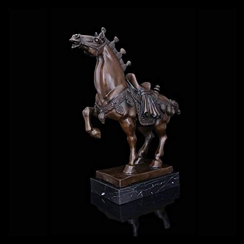 Amazon.co.jp: 中国戦馬ブロンズ像置物ブロンズ動物彫刻ハイエンド