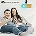 Mini Projector for Outdoor Movies, KHQ Full HD Video Projectors Support 1080P for iPhone, Portable Projector for Home Theater Use, Compatible with Smartphone/TV Stick/HDMI/AV/USB