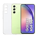Samsung Galaxy A54 5G, Clear Cover inclusa, Smartphone Android, Display FHD+ Super AMOLED 6.4”, 8GB RAM e 128GB di memoria interna espandibile, Batteria 5.000 mAh, Awesome Lime [Versione Italiana]