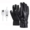 ikasus USB Heated Gloves for Women and Men,Rechargeable Heating Gloves, Winter Touchscreen Warm Gloves,Waterproof Thermal USB Heating Gloves for Snowboarding Motorcycle Fishing Hiking Cycling Skiing