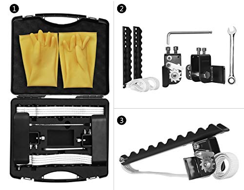 EZUNSTUCK Tire Anti-Skid Tool - RWD/AWD/4x4 SUV, Trucks, Pickup – EZ-D02ML Ultimate Get Unstuck Solution for Mud, Sand, Snow, Off-Road - Better Than Traction Mat, Recovery Tow Strap(Medium/Set of 2) - Thumbnail 5