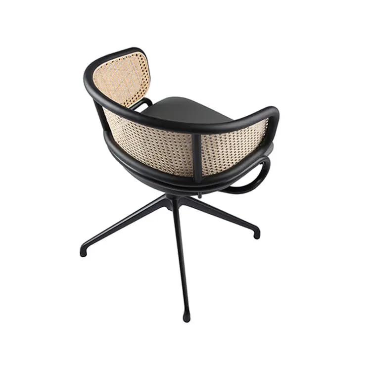 Madrid 360° Revolving Dining Chair | Premium Fabric Upholstered Seat & Sturdy Metal Legs | Durable & Stylish Comfortable Chair for Dining Room, Living Room & Café | Grey 2