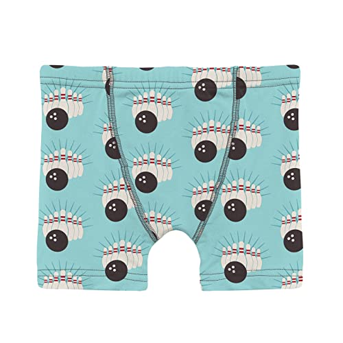 Kickee Pants Boys Boxer Brief Underwear, Silky Soft Printed And Solid Boxer Briefs For Your Little Man, Lightweight And Breathable For All Day Comfort, Set Of 3 (Natural Soda Pop, Summer Sky Bowling & Balloon - M-8/10) #TOP3