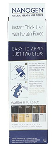 Image of Nanogen Thickening Hair Fibres Light Brown 30 gms