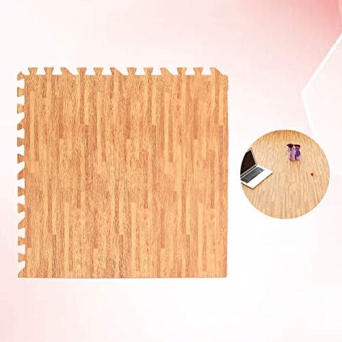 LIOOBO Tapete de piso de espuma de grão de madeira de 30 cm para academia infantil