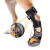 YAQUHO No Knuckling Brace for Dogs - Drop Foot Support with Adjustable Reel, Corrective Outdoor Pet Shoes - Helps Lift Toes for Nerve Conditions, Arthritis & Mobility Issues (S)