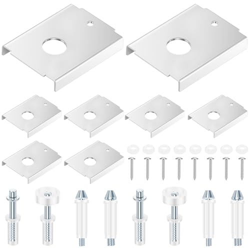 Kit de Reparación de 8 Piezas para Puertas Plegables de 1-3/8" Incluye Soportes, Ruedas y Pasadores miniatura 1