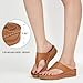 Alicegana Womens Sandals Wedge Shoes: Comfortable Dressy Summer Flip Flops Casual Walking Beach Slides