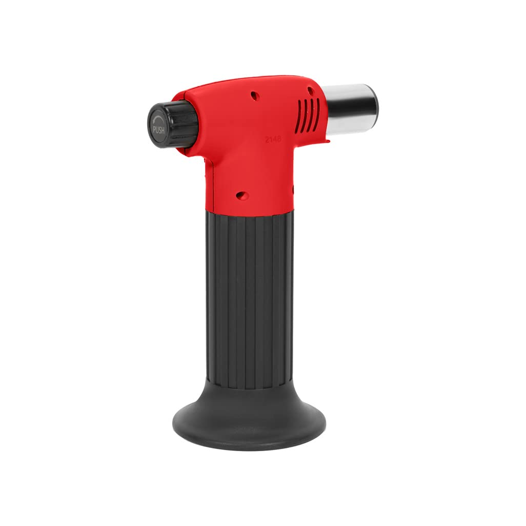 DOMINOX Powerful Propane Torch – Adjustable Flame Up To 2682°F, Kitchen Cooking & Soldering Torch, Piezo Ignition, Compatible With Propane/MAPP