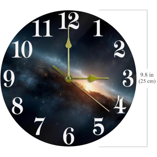 Horloge murale nébulaire universelle esthétique et silencieuse de haute précision