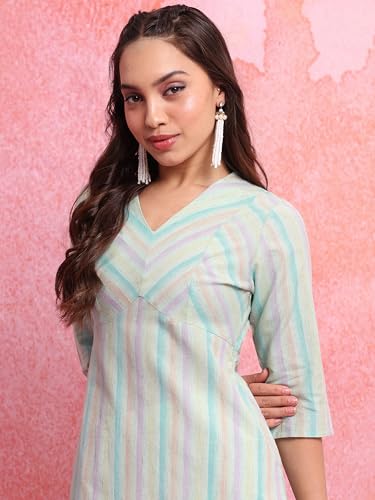 Image of Vishudh Women's Kurta | Regular Fit | Trendy Ethnic Top for Everyday Comfort