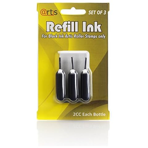 ID Protection Self Inking Stop Identity Theft Erase-It Hide Rolling Privacy Stamp - Refills 3 Pack Cover