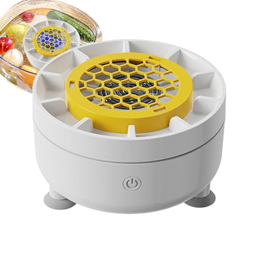 Centrifugadora De Verduras, Rotatoria De 1800 mAh Con Recipientes, Centrifugador y Escurridor de Fruta Inalámbrico, para la Preparación en Encimera de Cocina de Alimentos, Frutas, Verduras y Bayas