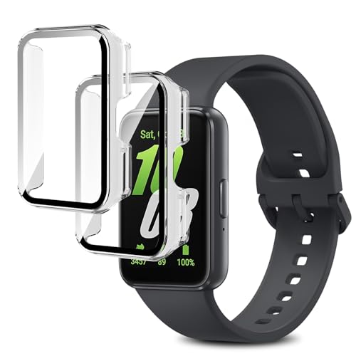 �y2���Z�b�g�zFor Samsung Galaxy FIT 3 �P�[�X �J�o�[ �K���X�t�B���� ��̌^ Ubefuu �S�ʕی� �����ߗ� �����x�^�b�` �y�� �Ռ��z�� �w��h�~ �h���h�o�i�N���A*2�j