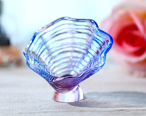 H&D Hyaline & Dora Crystal Seashell Figurine Collectible, Glass Shell Glaze Sculpture, Art Glass Animal Wedding Table Decor Statue #TOP16