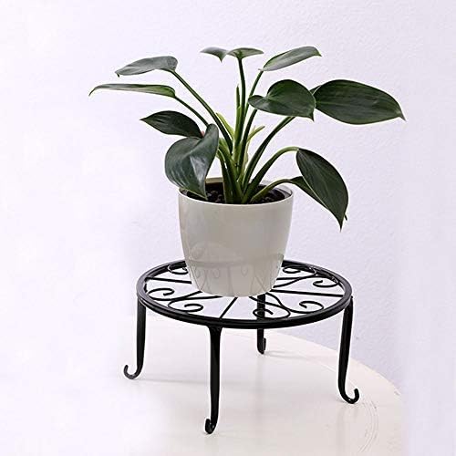 Miniatura 5 de 3 piezas Garden & Home - Soporte de metal para plantas en maceta de 10 pulgadas a prueba de óxido, soporte de maceta corta de acero, para macetas de