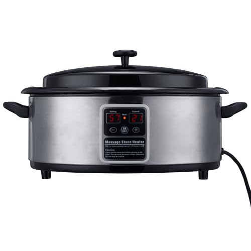 Master Massage Hot Stone Chauffe-pieds Petit (env. 6 litres) pour le traitement thermique – Utilisation simple unité de contrôle numérique et affichage de la...
