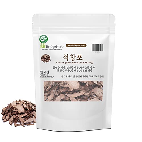 Acorus Gramineus (Sweet Flag) Korean Natural Herbal Tea, Gmp/Gap Product 석창포 4Oz/113G #TOP13
