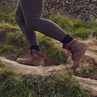 Image of Vivobarefoot Magna Forest ESG, Womens Leather And Wool Hiking Trainers With Barefoot Sole