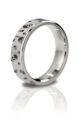 Anneau de pénis Mystim His Ringness Duke en acier poli gravé 48mm