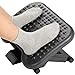 HUANUO Adjustable Under Desk Footrest - Ergonomic Foot Rest with 3 Height Position - 30 Degree Tilt Angle Adjustment for Home, Office, Non-Skid Massage Surface Texture Improves Posture and Circulation