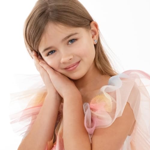 925 Sterling Silver Girl's Sea Turtle Earrings with Safety Screw Backs for Toddlers & Young Girls - Hypoallergenic Turtle Stud Earrings for Children & Teens - Turtle Earrings for Kids2