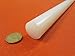 White HDPE (High Density Polyethylene) Round Rod 1.25