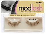 Andrea Mod Strip Lash Pair Style #53 Brown (Pack of 4)
