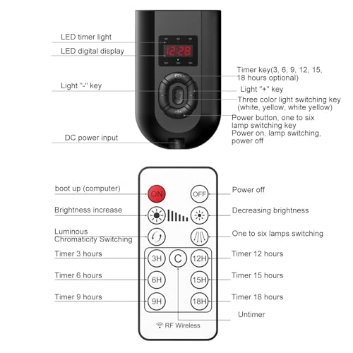 LED Fill Light, Dobrável Gooseneck Tubo, 3 Modos, 11 Níveis de Brilho, Display Digital,Ajustável, pa
