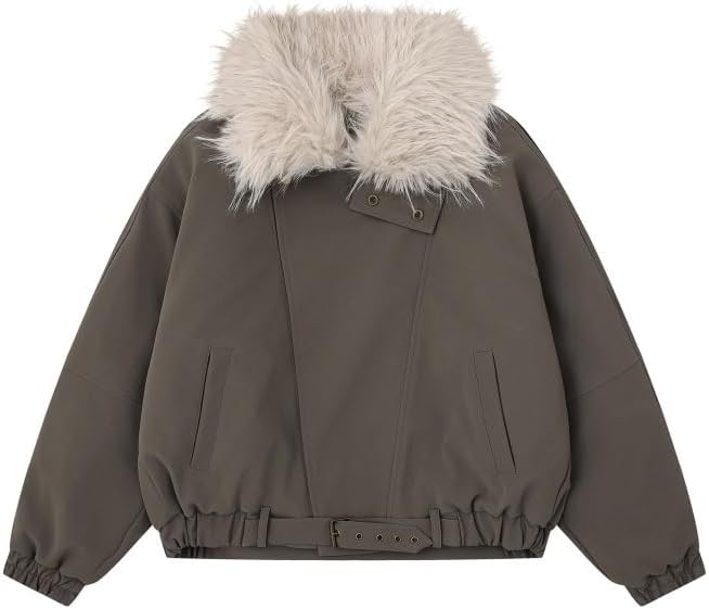 Outdoor Commuting Short Cotton Padded Jacket with Thick Warm Coat for Women