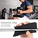 Xinjoduz 8 PCS Gym Grip Pads Rubber Weight Big Back Lifting Grips Workout Hand Pads Anti-Slip Weight Training Hand Grips Hands Protector for Gym Pull up Training Men Women No Sweaty (Black)