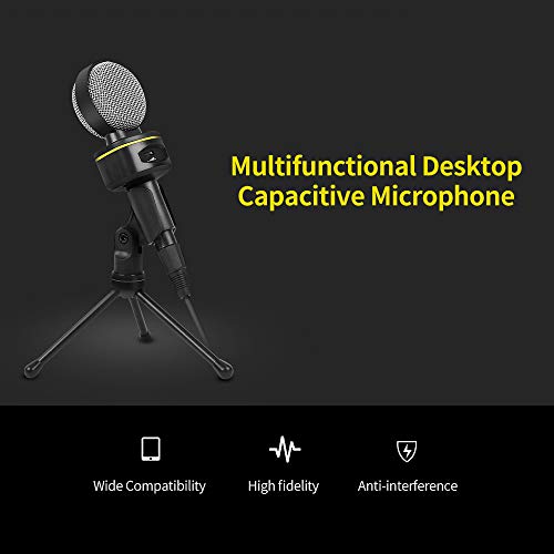 Microfone, Andoer Microfone de conferência por computador Microfone de mesa omnidirecional para bate