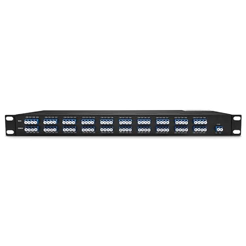 100G DWDM MUX DEMUX 40CH (C21-C60nm)�A1310nm��MON�|�[�g�f���A���t�@�C�o�[LC/UPC�}���`�v���b�N�X 1.5���[�g�� 900um/2.0mm/3.0mm ���[�X�`���[�o�[�[�q �R�l�N�^�t�� 1U���b�N�}�E���g