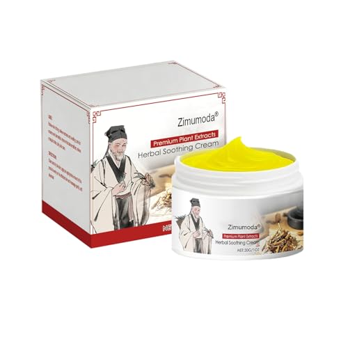 zimumoda Herbal Body Care Cream - Relief Dry and Tight Skin Fast Itch Relief Natural Plant - Based Soothing Cream Rich in Menthol 1 FL oz
