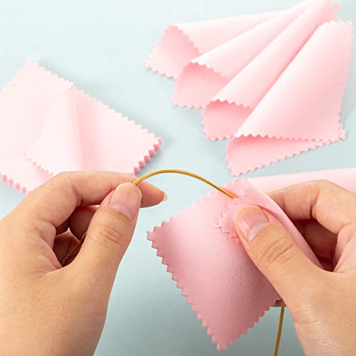 200 Pieces Jewelry Cleaning Cloth Double-Sided Polishing Cloths Watch Cleaning Cloths For Gold Silver And Platinum Jewelry Watch Coins Glasses Cloth #TOP5